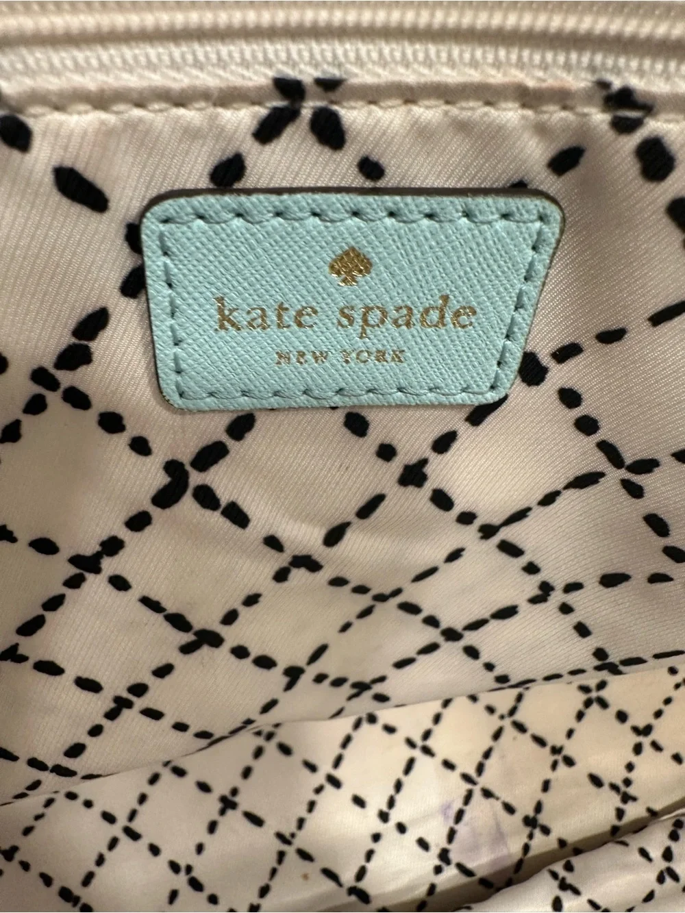 Kate Spade New York Light Blue Mint Saffiano Leather Tote Bag